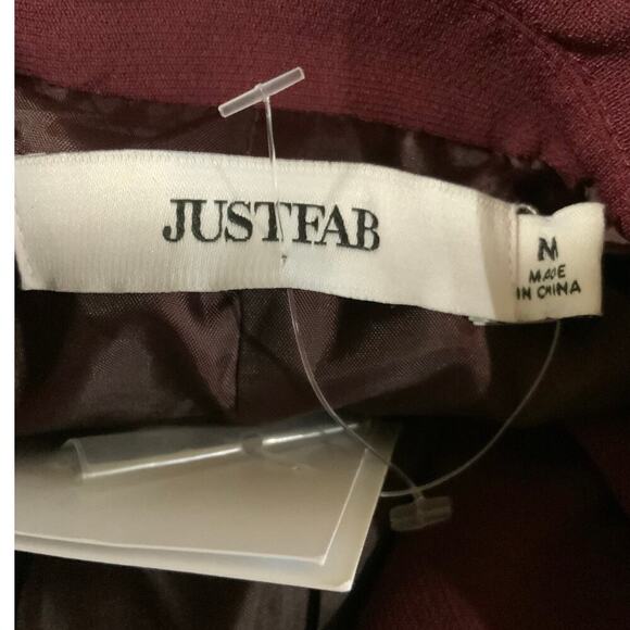 Justfab Blazer Women Medium Single Breast Notched Lapel Formal Casual Officewear - Picture 6 of 9